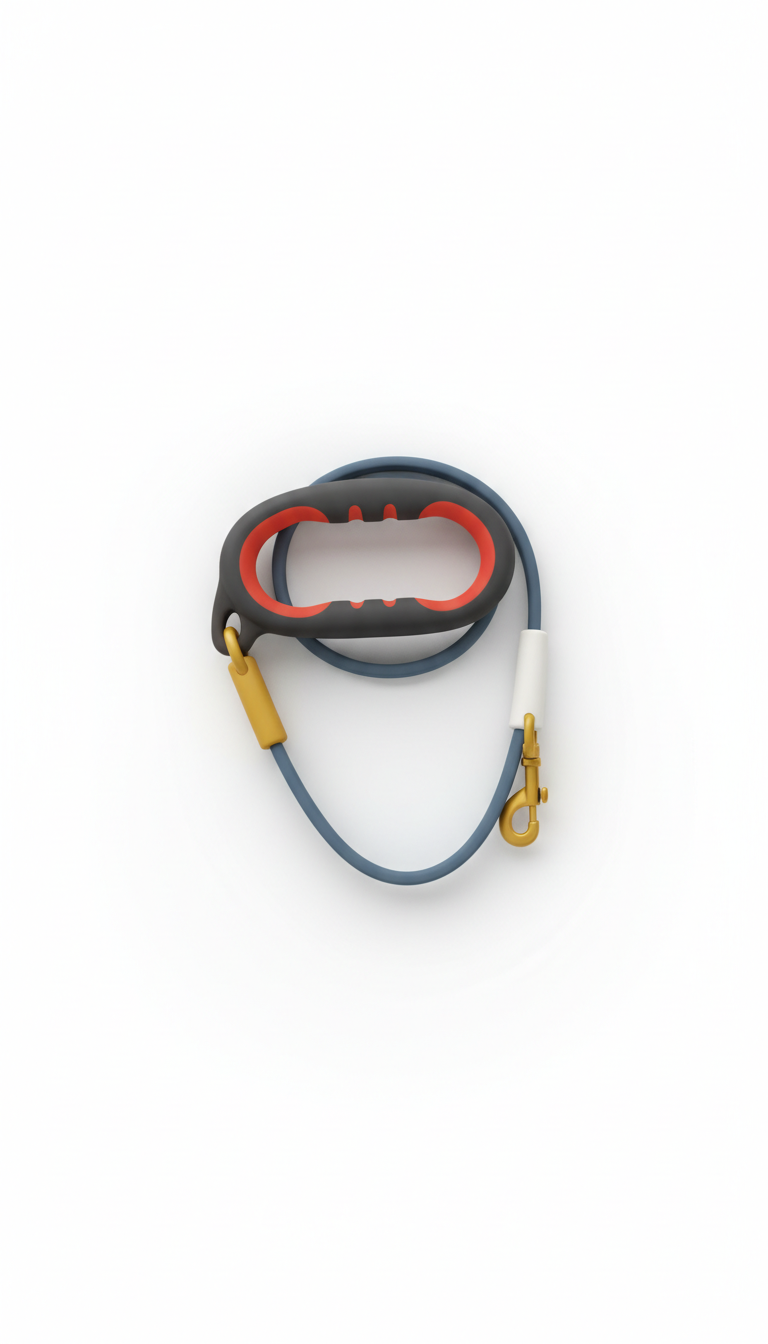 Silicone Pet Leash with Easy-Grip Handle