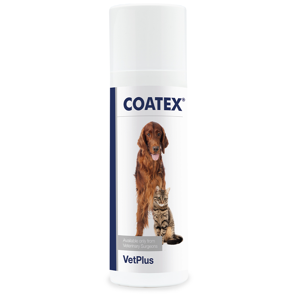 VetPlus Coatex Liquid for Dogs & Cats – Skin & Coat Health Supplement - 65ml