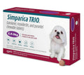 Zoetis Simparica Trio Chewable Tablet for Dogs & Puppies Weight 2.5-5kg (Pack of 3 Tablets)