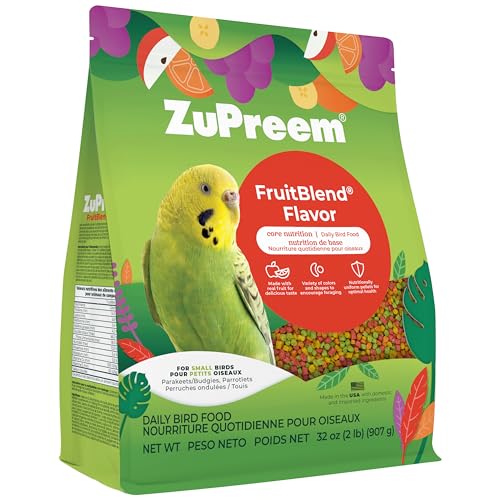 ZuPreem Fruitblend Flavor with Natural Flavors Avian Diets Small Bird Food Pellet - 907 Gm