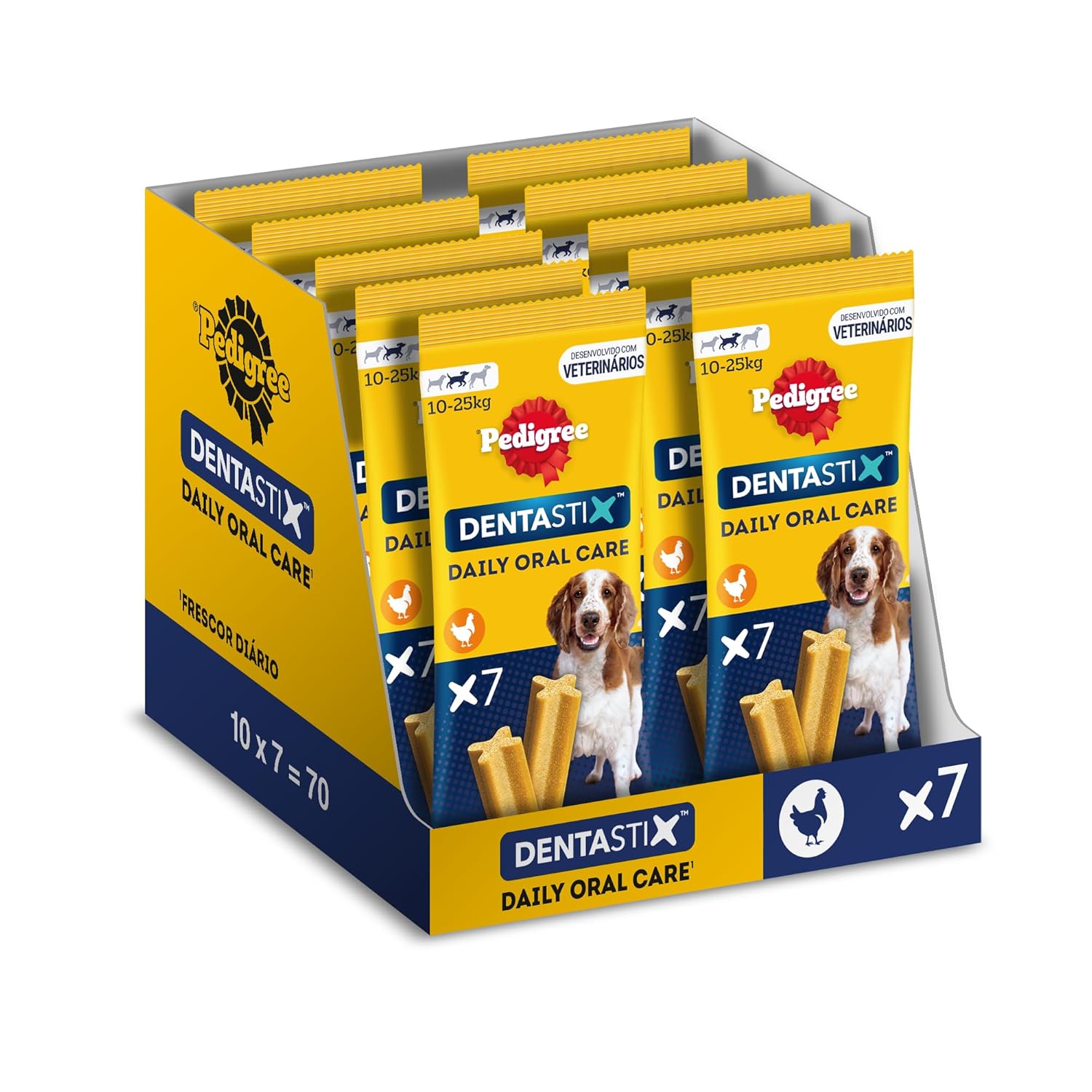 Pedigree Dentastix Medium Breed 10 25 Kg Oral Care Dog Treat Chew Sticks 7 Sticks 180g Weekly Pack
