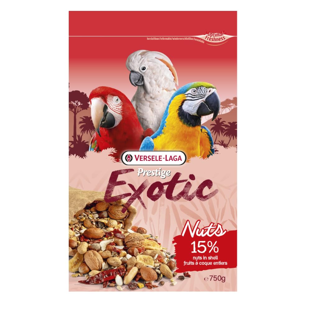 Versele Laga Premium Exotic Nut Seeds Grain Mix Treat For Parrots 750gm
