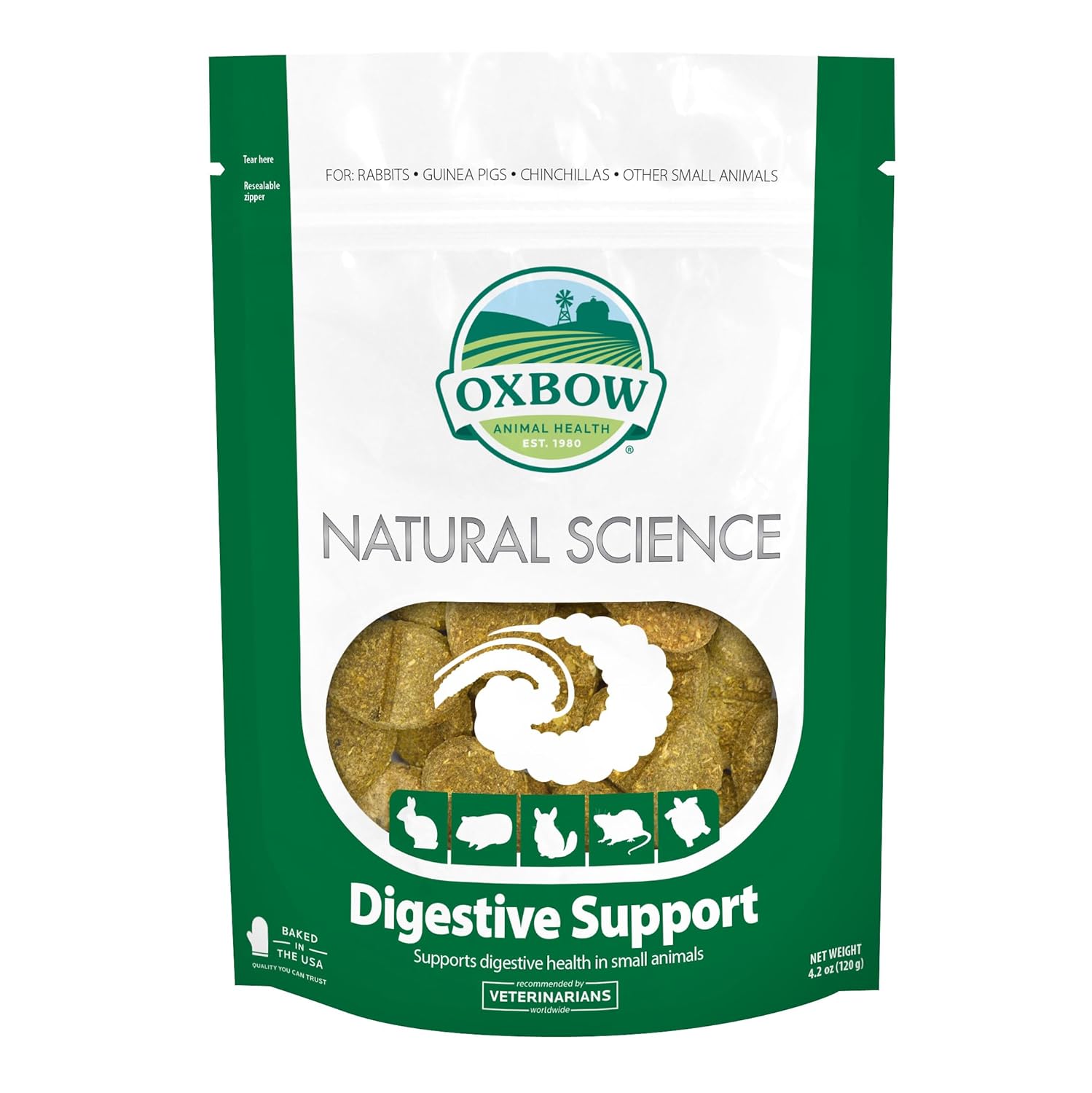 Oxbow Pet Products 448201 60 Count Natural Science Digestive Supplement