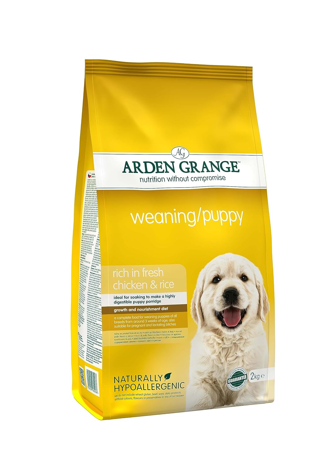 Arden Grange Dry Dog Food Weaning Puppy Chicken Rice 2 Kg