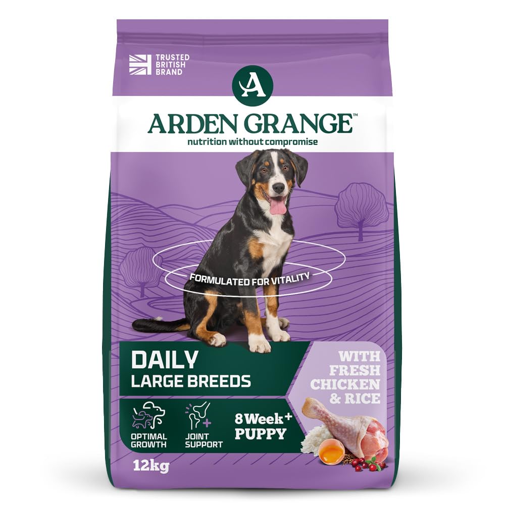 Arden Grange Dry Dog Food Puppy Junior Large Breed Chicken Rice 12 Kg