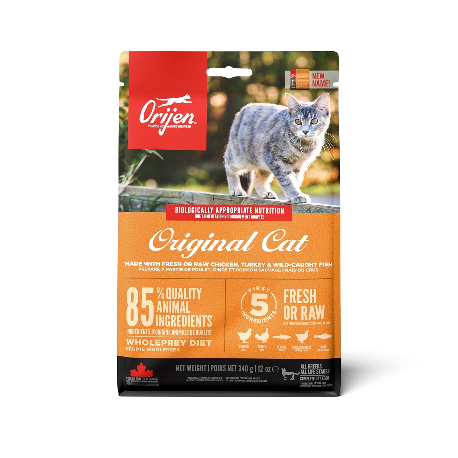 Orijen Original Cat Grain Free Dry Cat Food For All Life Stages With Wholeprey Ingredients 1 8 Kg