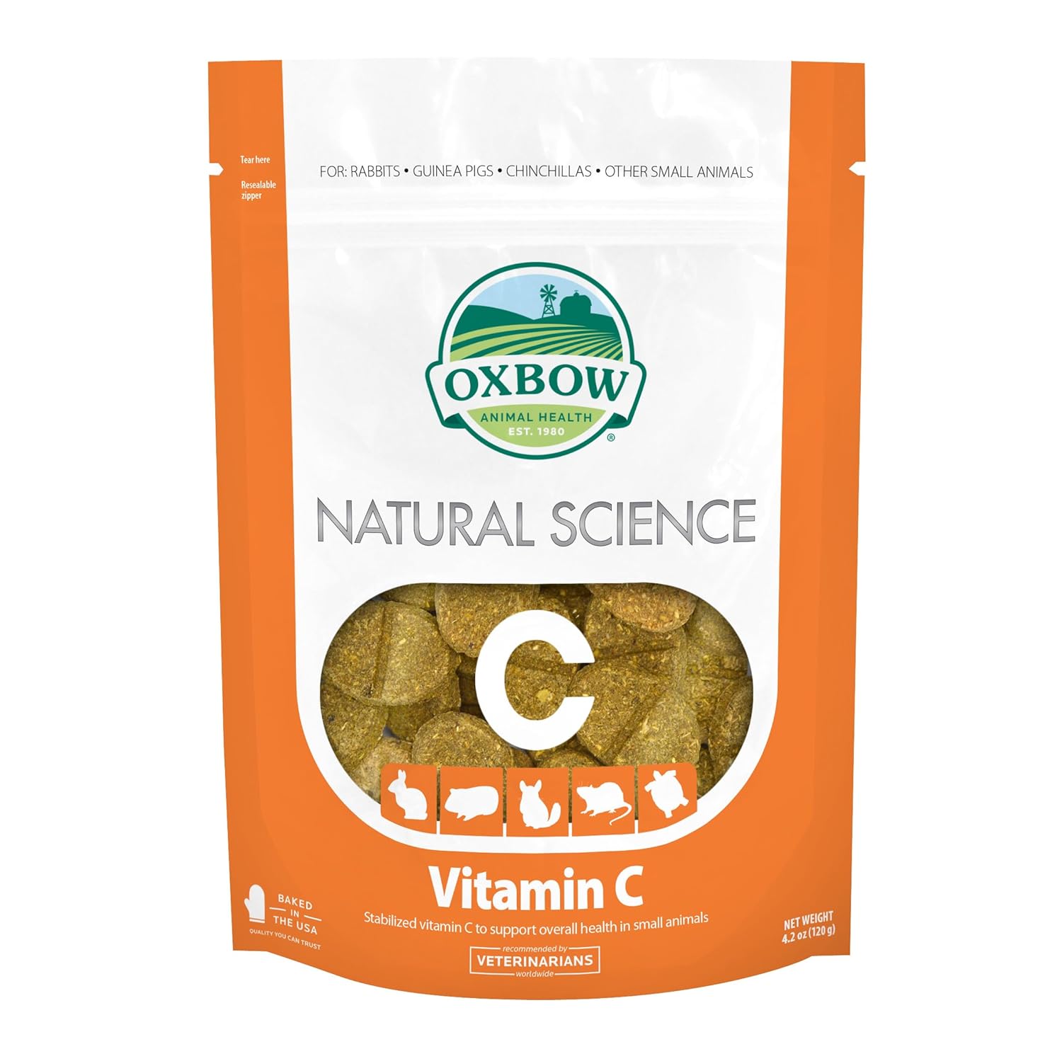 Oxbow Natural Science Vitamin C 60 Tabs