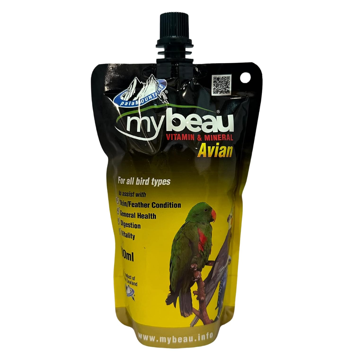 Palamountains My Beau Avian Liquid Vitamin Omega Supplement For Birds High Absorption 99 5 Enhances Feather Skin Health Digestion Vitality Scientifically Formulated 300ml