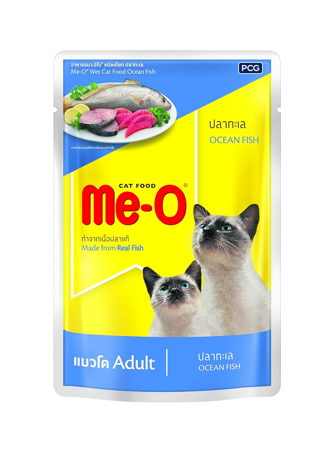 Me O Adult Wet Cat Food Ocean Fish 80 G Pack Of 12 960g