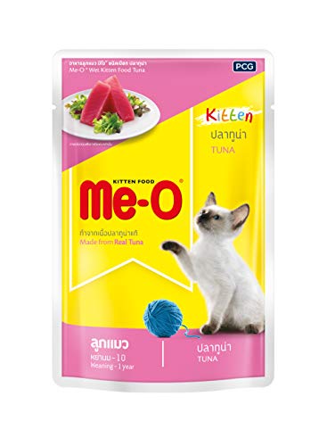 Me-O Wet Kitten Food, Tuna in Jelly 80 G (Pack of 12, 960 G)