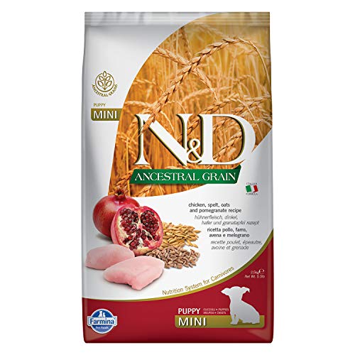 Farmina, N&D Pet Foods Dry Low Grain Chicken And Pomegranate Puppy Food, 2.5 Kg(Mini)