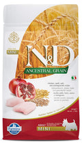 Farmina N D Ancestral Grain Adult Mini Dog Food Chicken Spelt Oats Pomegranate No Artificial Preservatives Complete Nutrition For Adult Dogs 0 8kg