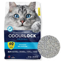 Odourlock Unscented Ultra Premium Cat Litter Blocks Ammonia for 40 Days, Quick Absorption, Dust-Free, Extra-Hard Clumping, Multi-Cat Friendly, Made in Canada (12kg)