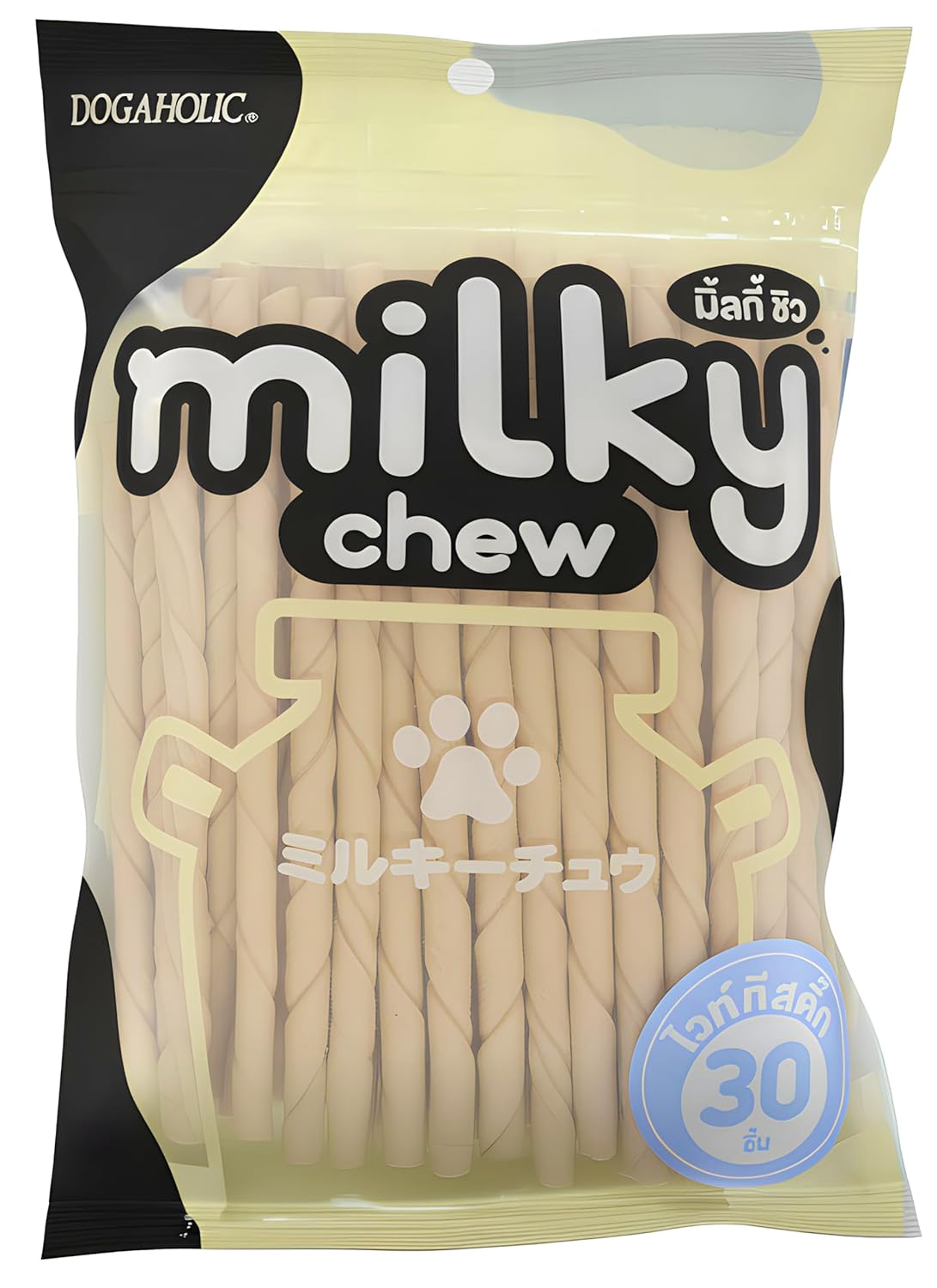 Dogaholic All Life Stages Milky Chews Sticks Dog Treat 30 Pieces