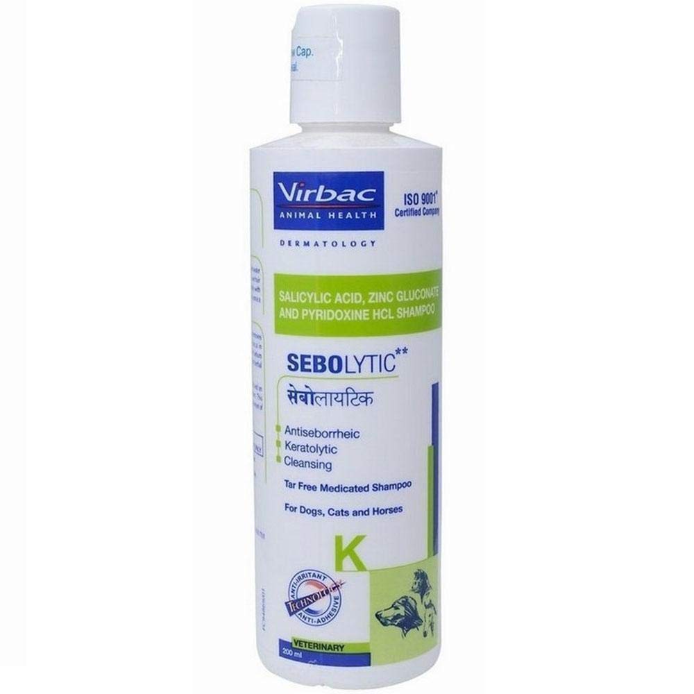 Virbac Sebolytic Medicated Shampoo For Pets 1 Piece 200 Milliliter