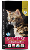 Farmina Matisse Chicken Rice Cat Food Complete Balanced Nutrition For Adult Cats Highly Digestible 1 5kg