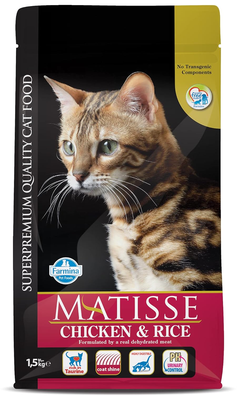Farmina Matisse Chicken Rice Cat Food Complete Balanced Nutrition For Adult Cats Highly Digestible 1 5kg