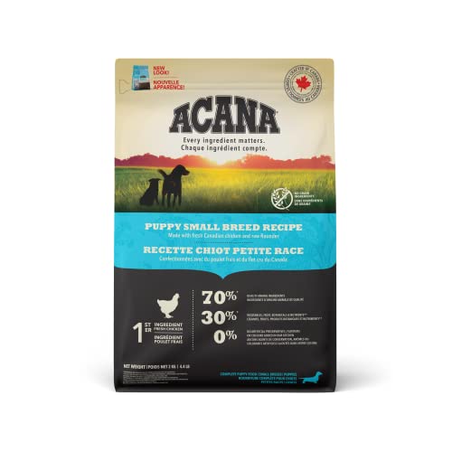 Acana Puppy Small Breed Dry Dog Food, Grain Free Dry Dog Food for Puppies, Fresh or Raw Ingredients, 6 kg