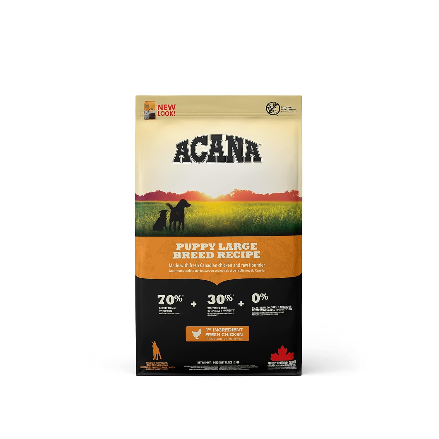 Acana Puppy Large Breed Dry Dog Food Grain Free Dry Dog Food For Puppies Fresh Or Raw Ingredients 11 4 Kg
