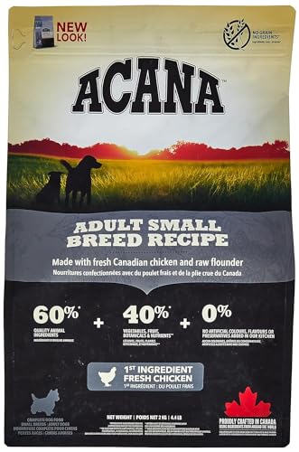 Acana Adult Small Breed Dry Dog Food, Grain Free Dog Food for All Life Stages, Fresh or Raw Ingredients, 2 kg