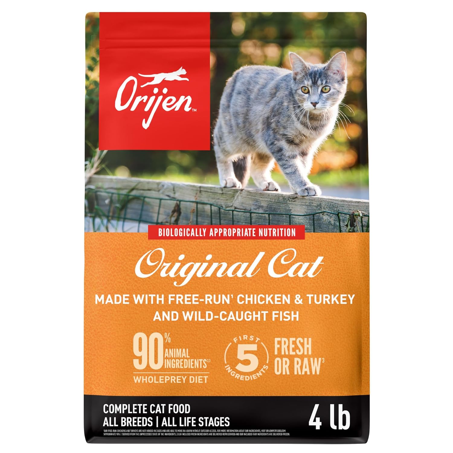 Orijen Dry Cat And Kitten Food 4 Lb