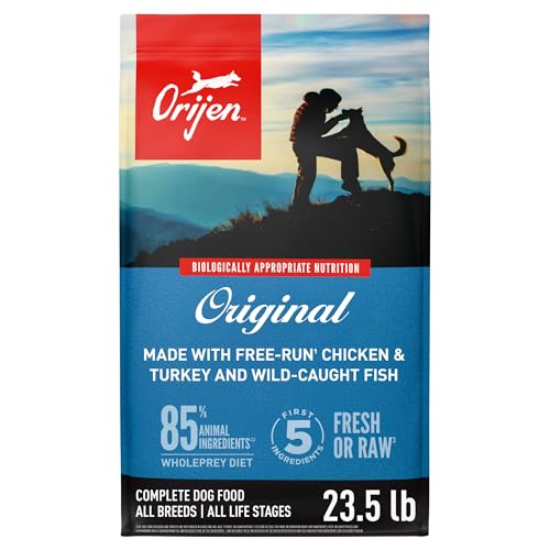 ORIJEN Original Dry Dog Food, Grain Free Dog Food for All Life Stages, Fresh or Raw Ingredients, 11.4 Kg