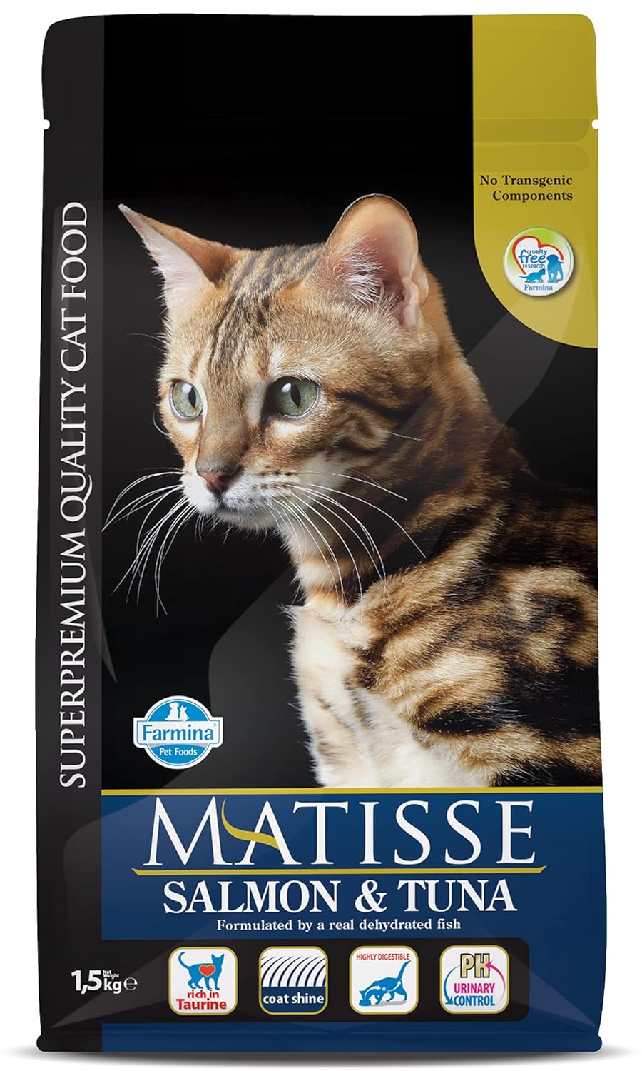 Matisse Farmina Pet Foods Dry Cat Food Adult 1 5 Kg Salmon And Tuna Pack Of 1
