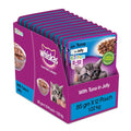 Whiskas Kitten Wet Cat Food 2 12 Months Tuna In Jelly Flavour 12 Pouches 12 X 85g 1 Count