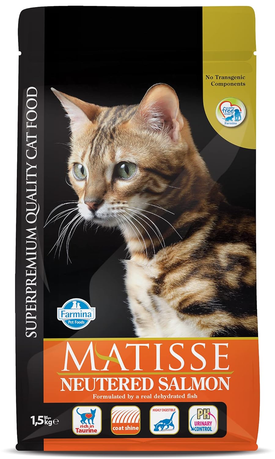 Matisse Farmina Pet Foods Dry Cat Food Neutered Adult 1 5 Kg Salmon