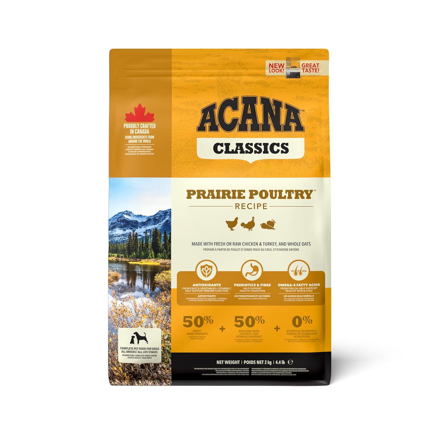 Acana Classic Prairie Poultry Dry Dog Food Grain Free Dog Food For All Life Stages Fresh Or Raw Ingredients 2 Kg