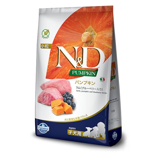Farmina N&D Pumpkin Puppy Mini Dog Food | Lamb, Blueberry & Pumpkin | Rich in Anti-oxidants|Complete Food for Puppies | 0.8kg | No Artificial Preservatives