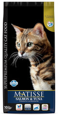 Farmina Matisse Salmon Tuna Cat Food Complete Balanced Nutrition For Adult Cats Supports Coat Shine Digestion 10kg
