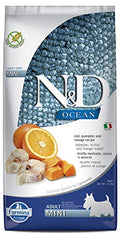 Farmina N D Ocean Adult Mini Dog Food Codfish Orange Supports Overall Health Complete Food For Adult Dogs 7kg No Artificial Preservatives