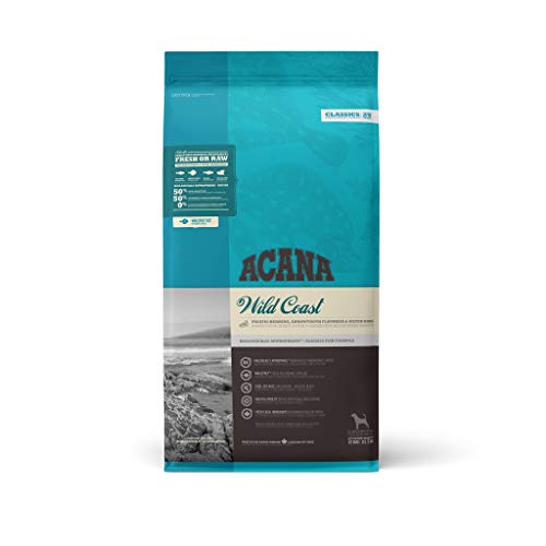 Acana Wild Coast Dry Dog Food, Grain Free Dog Food for All Life Stages, Fresh or Raw Ingredients, 14.5 kg