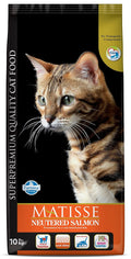 Farmina Matisse Dry Cat Pet Food Neutered Adult 10 Kg Salmon