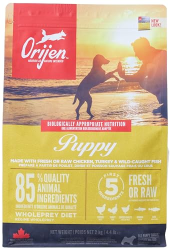 ORIJEN Puppy Dry Dog Food, Grain Free Dry Dog Food for Puppies, Fresh or Raw Ingredients, 2 Kg