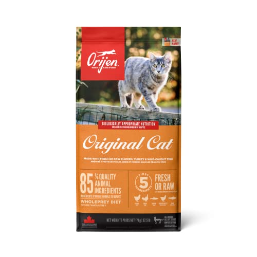 ORIJEN Original Cat, Grain Free Dry Cat Food for All Life Stages, with WholePrey Ingredients, 17 Kg