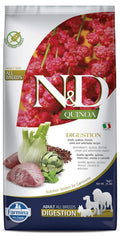 Farmina N D Quinoa Digestion Dry Dog Pet Food Grain Free Adult Breed 7 Kg Lamb Mint And Fennel