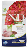 Farmina N D Quinoa Digestion Cat Food Grain Free Lamb Quinoa Fennel Mint Supports Digestive Health Complete Balanced Nutrition For Adult Cats 1 5kg