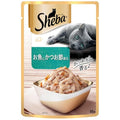 Sheba Rich Premium Adult (1+ Years) Wet Cat Food, Fish with Dry Bonito Flavour, 35 g Pouch (Pack of 12), High-moisture wet food for healthy hydration