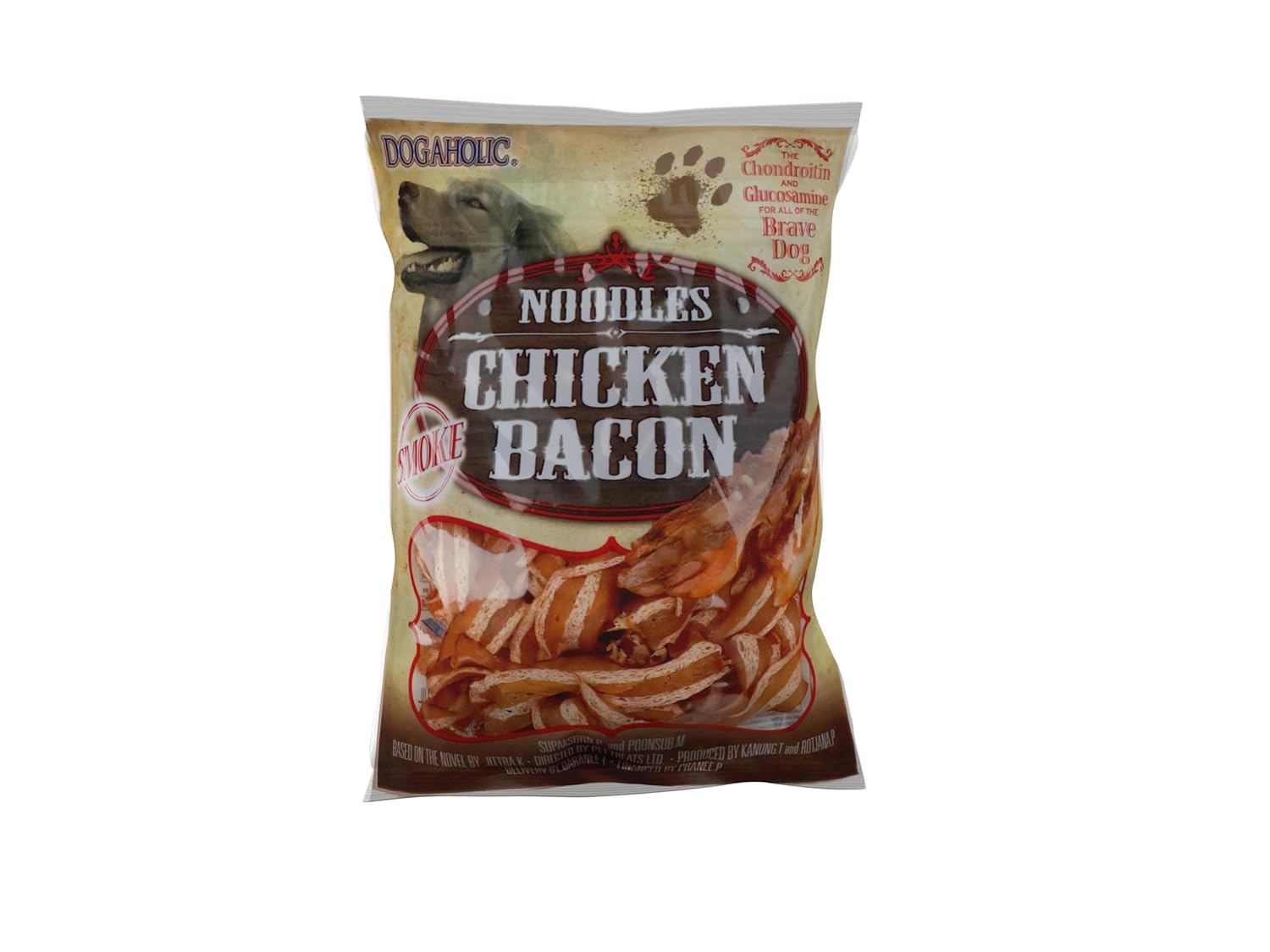 Dogaholic Smoked Noodles Chicken Bacon Strips Dog Treats High Protein Dog Treats Low Fat Chicken Bacon Training Treats For All Breeds Life Stages