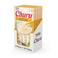 INABA Churu Cat Treats, Grain-Free, Lickable, Squeezable Creamy Purée Cat Treat/Topper with Vitamin E & Taurine, Chicken Recipe, (Pack of 6), All Life Stages