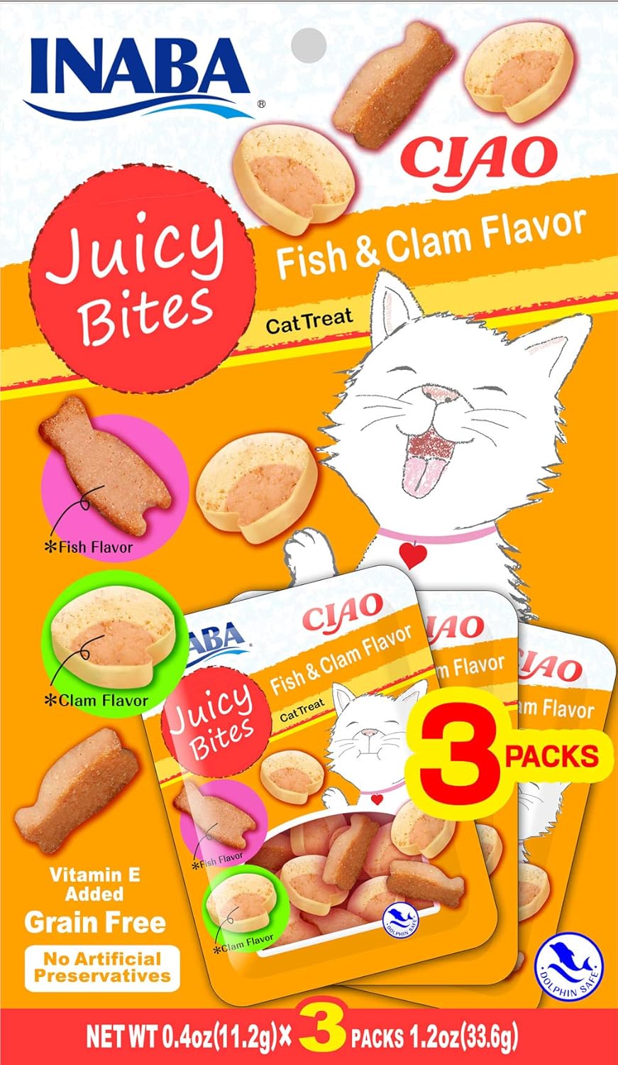 Inaba Juicy Bites Scallop Crab Flavor 33 9g 3 Pouches Per Pack