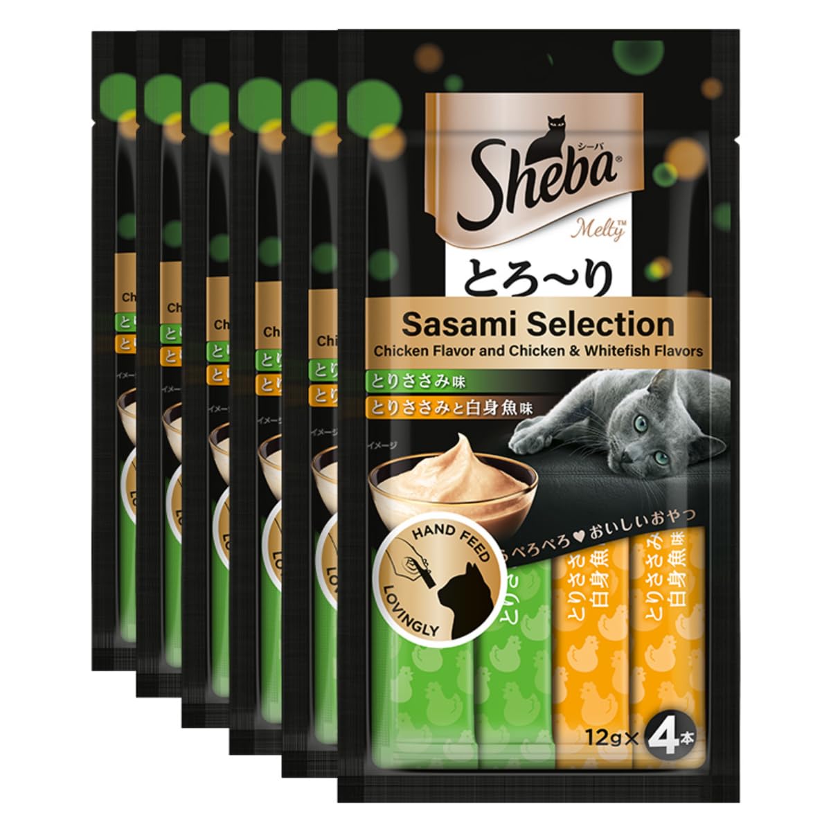 Sheba Melty Premium Lickable Creamy Cat Treats Sasami Selection Chicken Chicken Whitefish Flavors 4 Sticks X 12g 48g Creamy Treats For Bonding