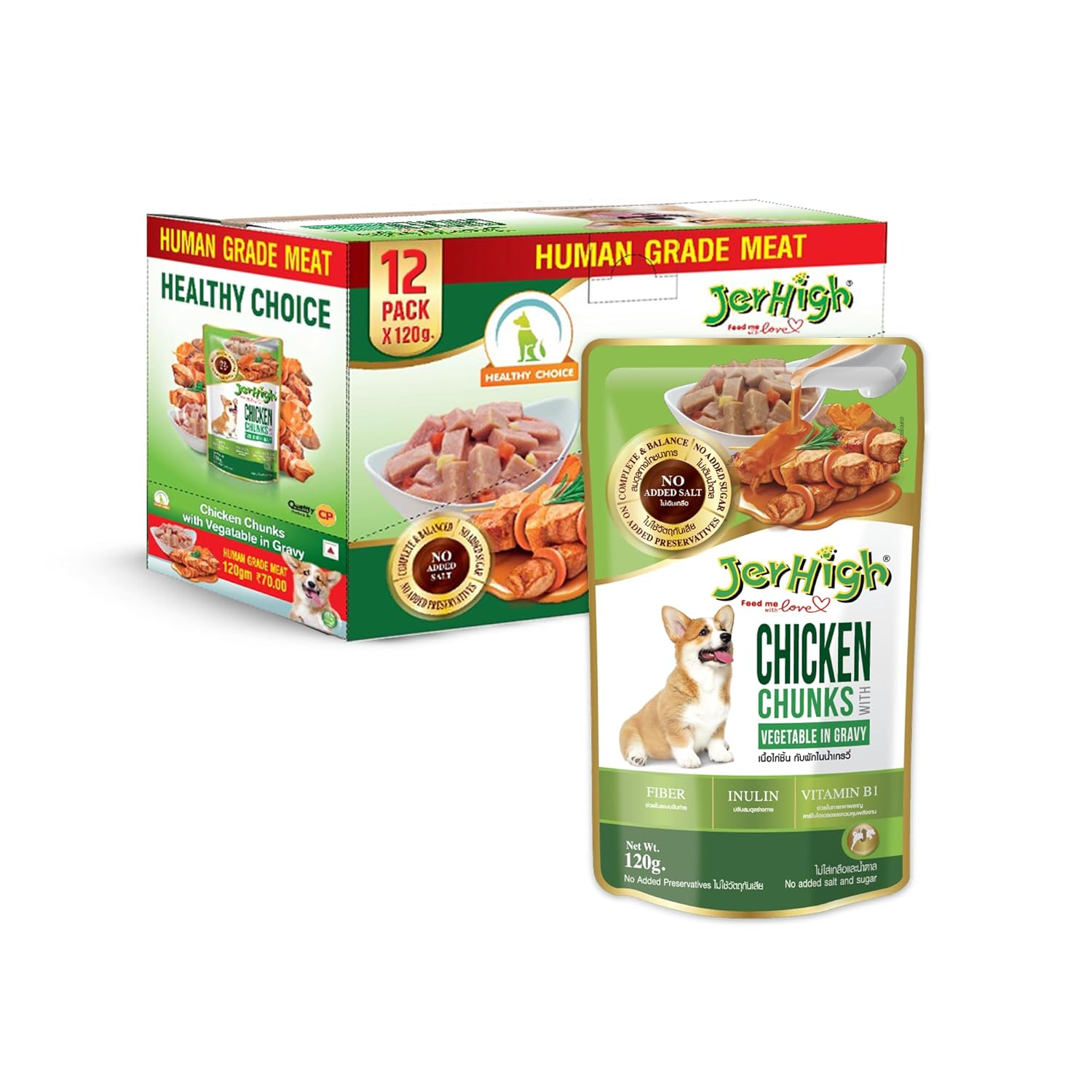 Jerhighchickenandvegetableingravy Medium 1440 Packof12 With All Life Stages