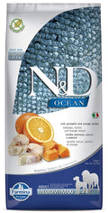 Farmina N D Ocean Adult Med Maxi Dog Food Codfish Orange Supports Overall Health Complete Food For Adult Dogs 12kg No Artificial Preservatives
