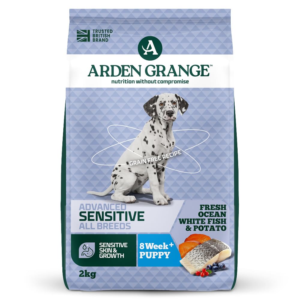 Arden Grange Puppy Junior Sensitive Ocean White Fish Potato 2 Kg