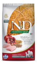 Farmina N D Ancestral Grain Dry Dog Food Senior Adult Medium Maxi Breed 2 5 Kg Chicken And Pomegranate
