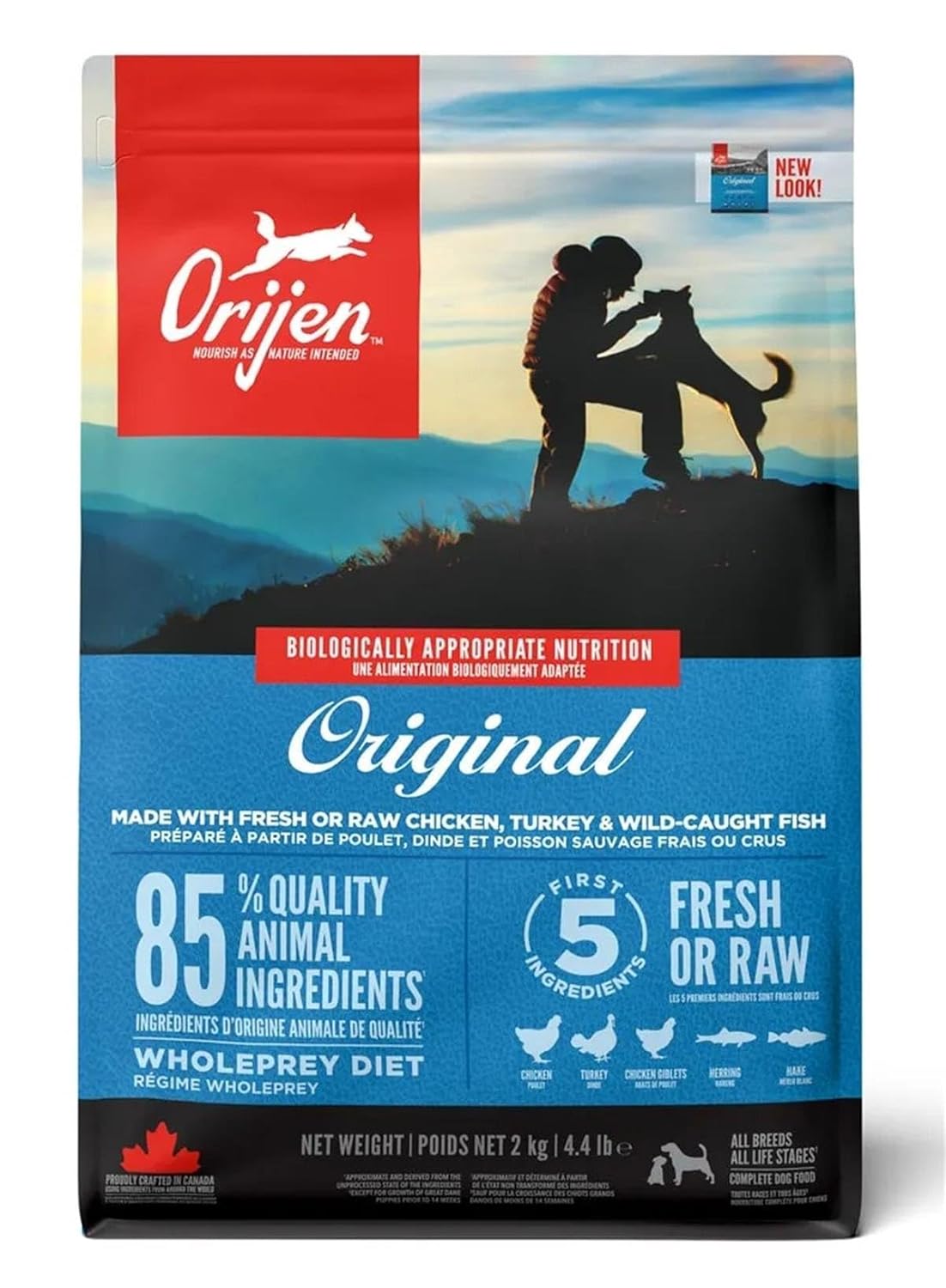 Orijen Original Dry Dog Food Grain Free Dog Food For All Life Stages Fresh Or Raw Ingredients 17 Kg