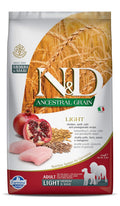 Farmina N D Ancestral Grain Dry Dog Food Light Adult Medium Maxi Breed 2 5 Kg Chicken And Pomegranate